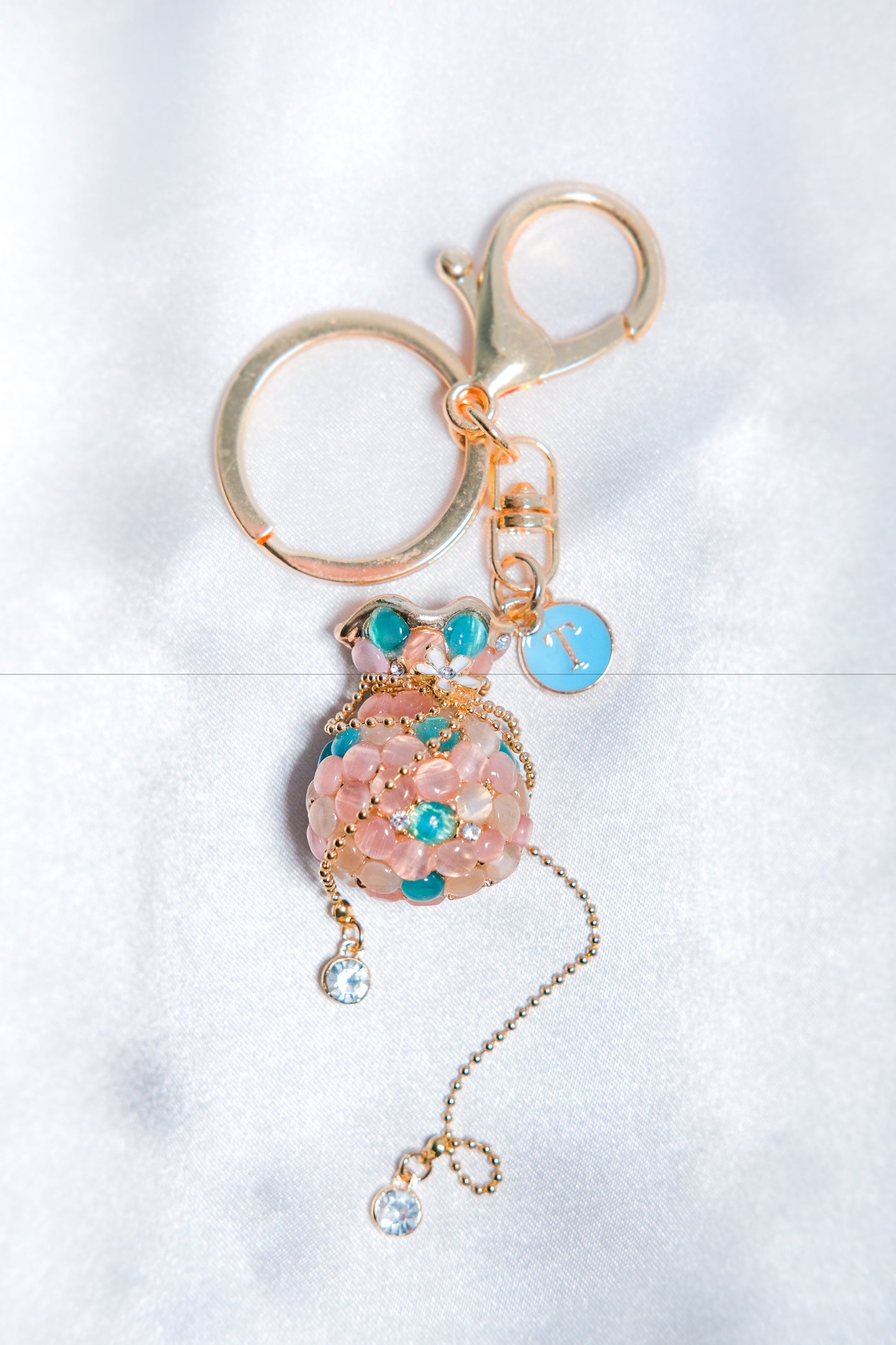 Elegant Pink Keychain Gift Bag Accessory Purse Charm Gift For Best Friend Keychain For Women Birthday Ideas Aesthetic Decor
