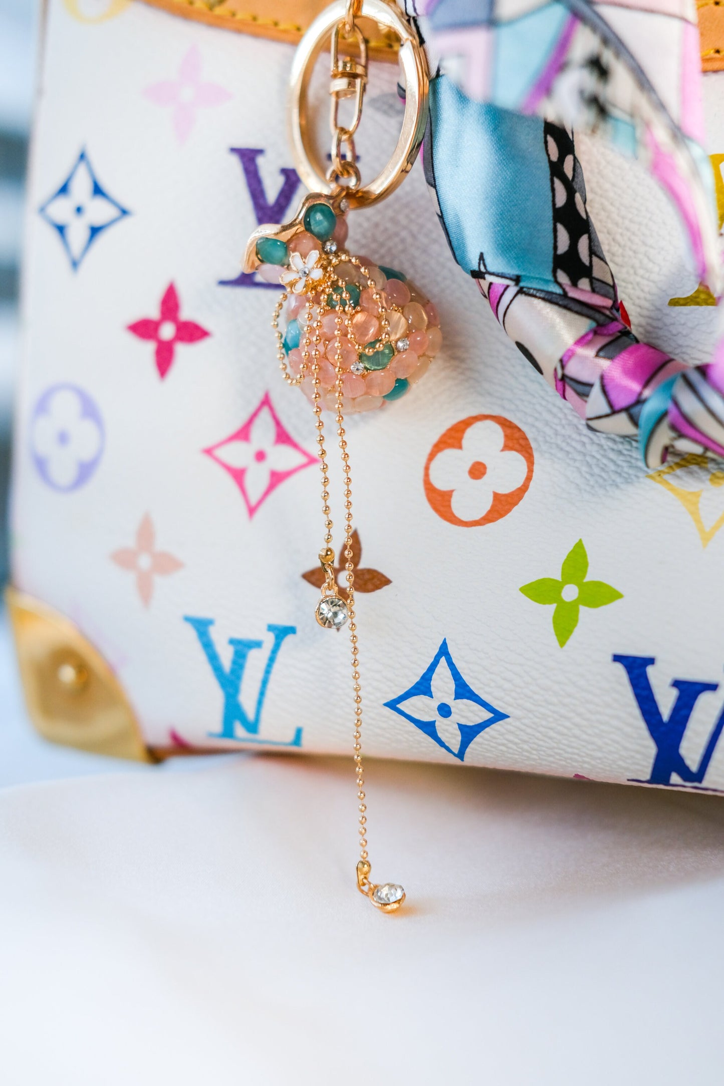 Elegant Pink Keychain Gift Bag Accessory Purse Charm Gift For Best Friend Keychain For Women Birthday Ideas Aesthetic Decor