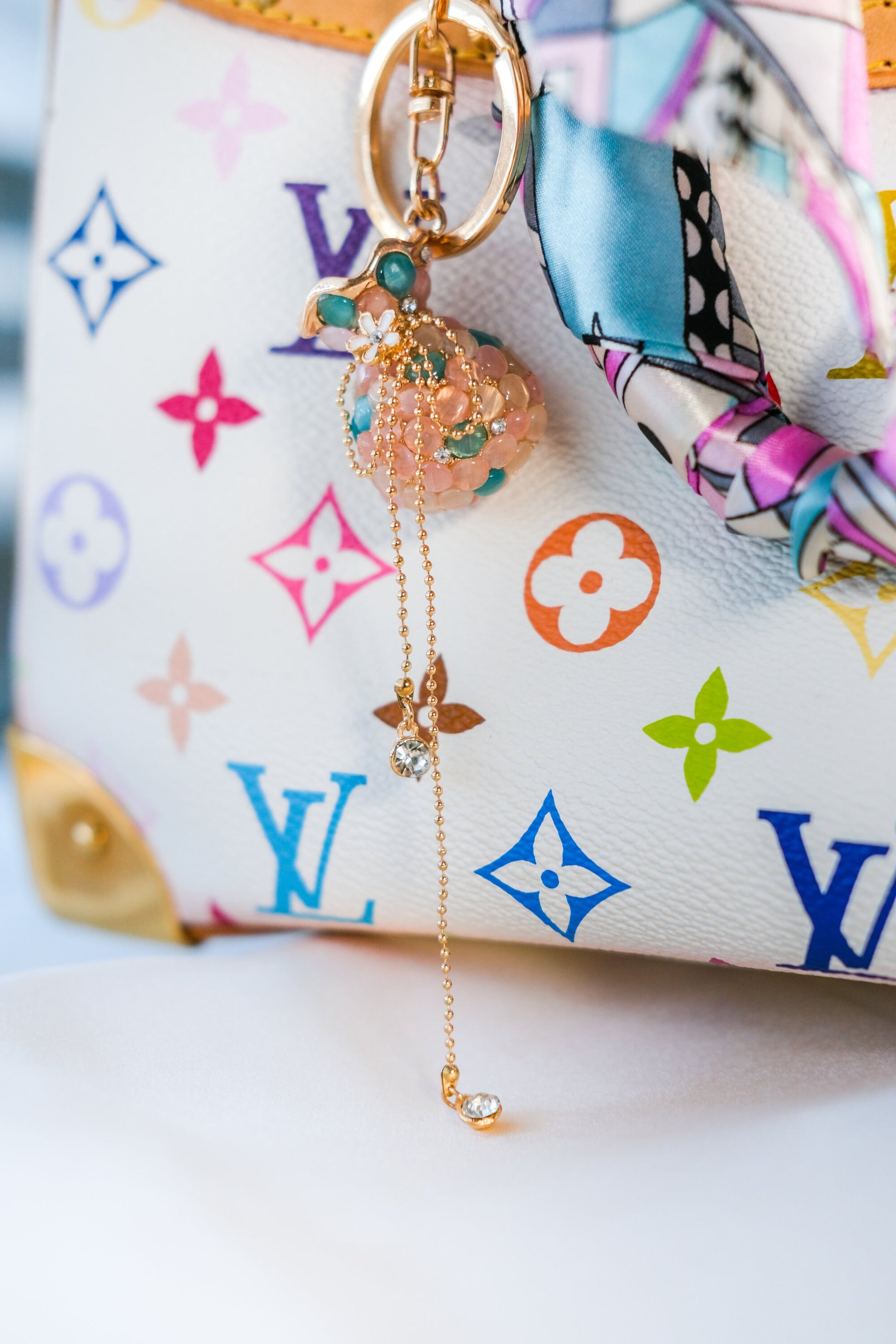 Elegant Pink Keychain Gift Bag Accessory Purse Charm Gift For Best Friend Keychain For Women Birthday Ideas Aesthetic Decor