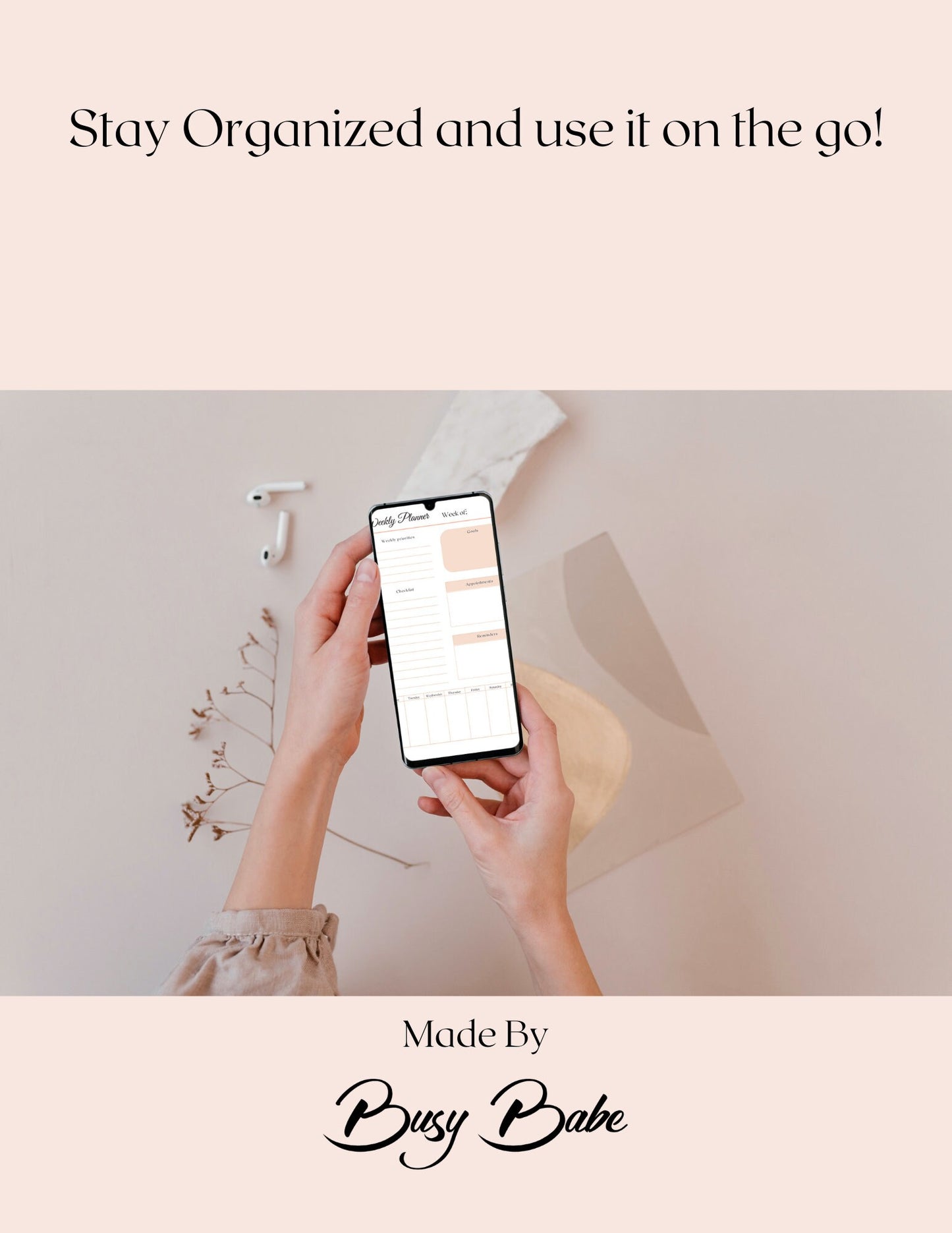 Printable Weekly Planner 2023 Digital Planner One Page GoodNotes Planner iPad To-Do List Digital Notebook Productivity Printable Notes