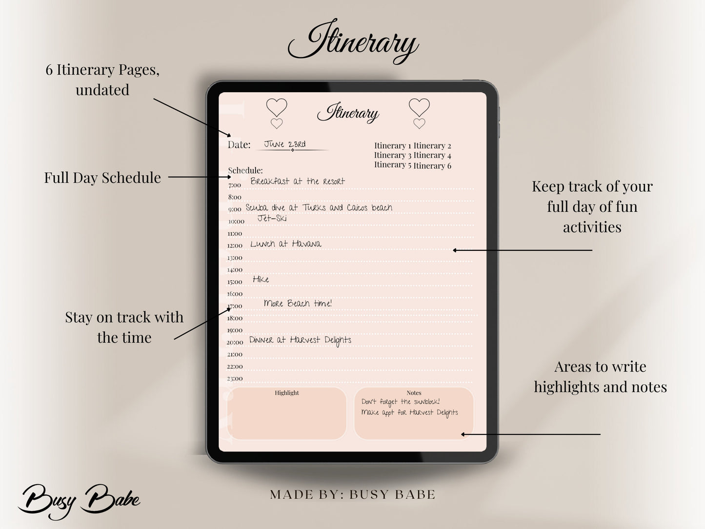 Travel Planner Digital Vacation Journal Goodnotes Planner Ipad Checklist Daily Planner Aesthetic Holiday Journal Minimalist