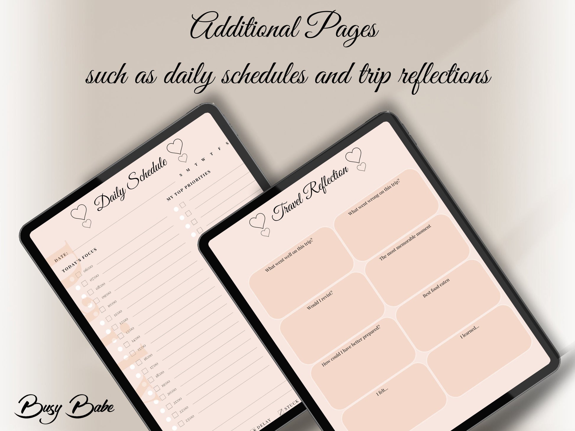 Travel Planner Digital Vacation Journal Goodnotes Planner Ipad Checklist Daily Planner Aesthetic Holiday Journal Minimalist
