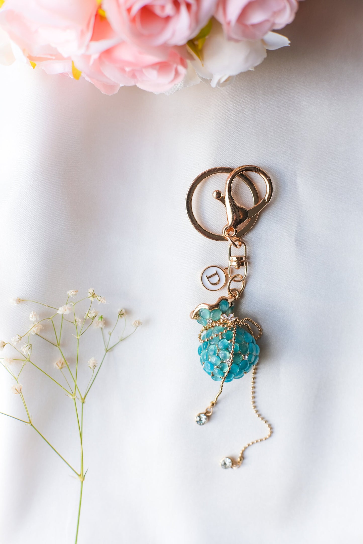 Jeweled Keychain Personalized Gift Bag Accessory Purse Charm Gift For Best Friend Keychains For Women Birthday Ideas Gift For Girlfriend