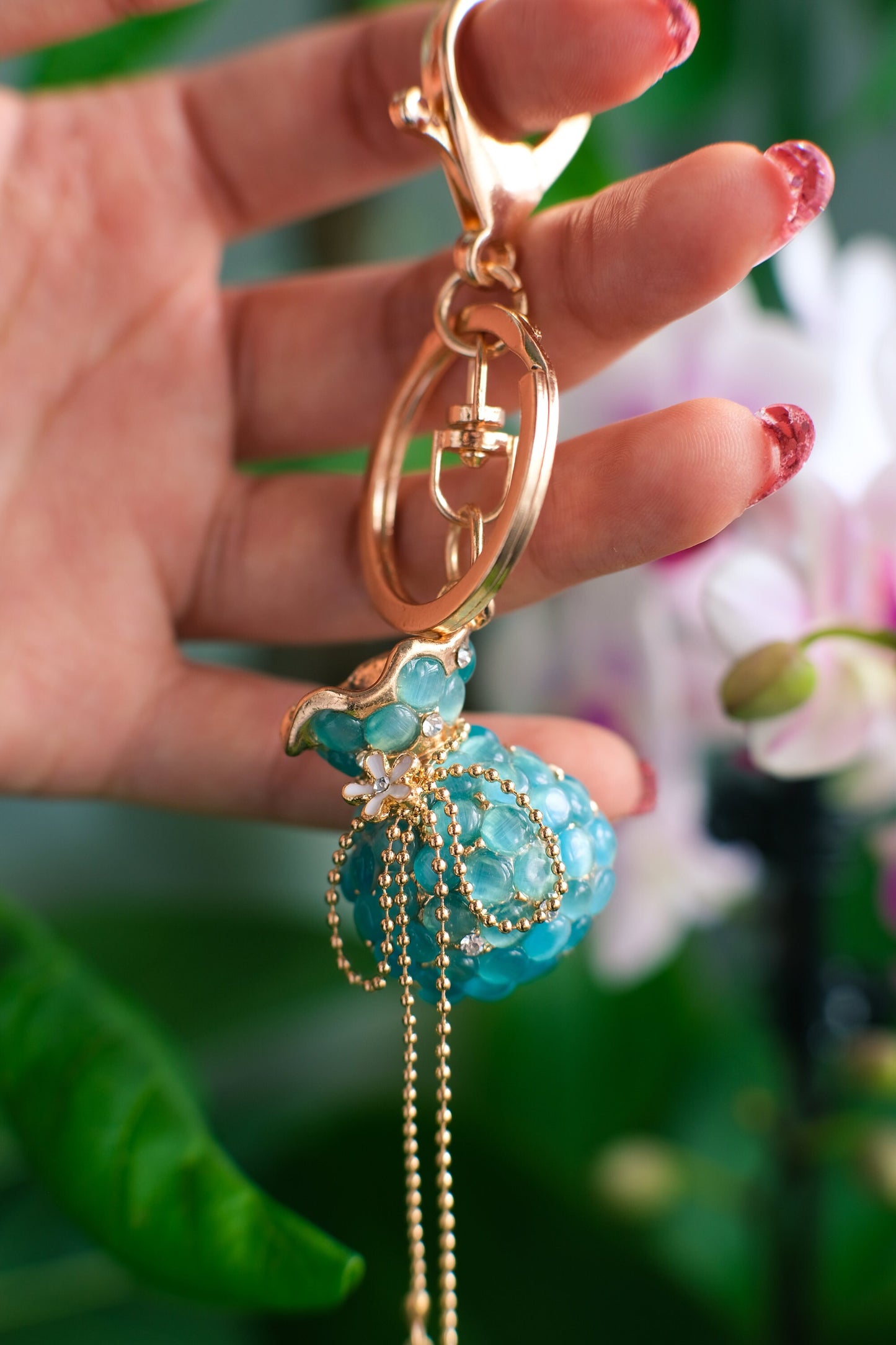 Jeweled Keychain Personalized Gift Bag Accessory Purse Charm Gift For Best Friend Keychains For Women Birthday Ideas Gift For Girlfriend