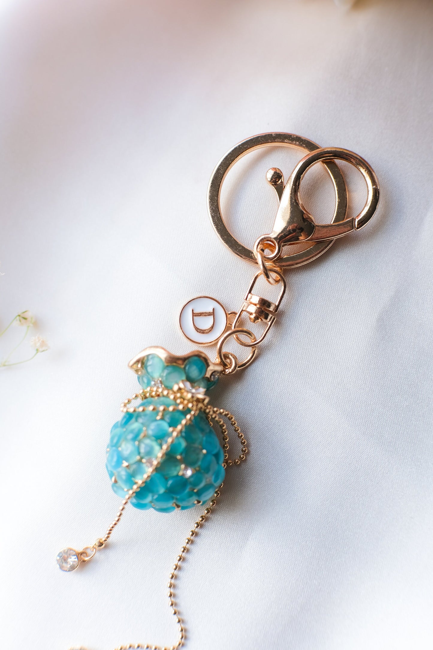 Jeweled Keychain Personalized Gift Bag Accessory Purse Charm Gift For Best Friend Keychains For Women Birthday Ideas Gift For Girlfriend