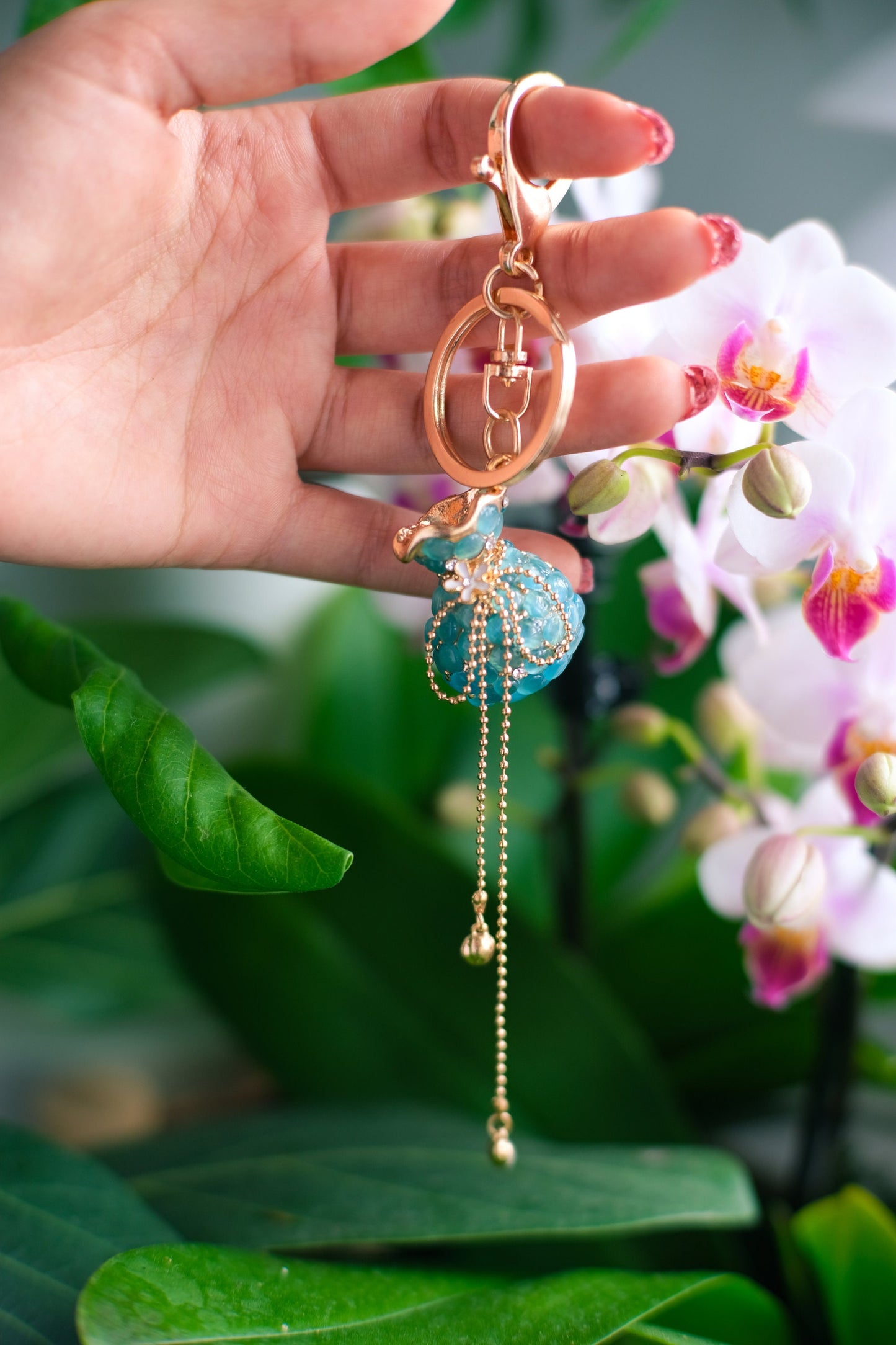 Jeweled Keychain Personalized Gift Bag Accessory Purse Charm Gift For Best Friend Keychains For Women Birthday Ideas Gift For Girlfriend