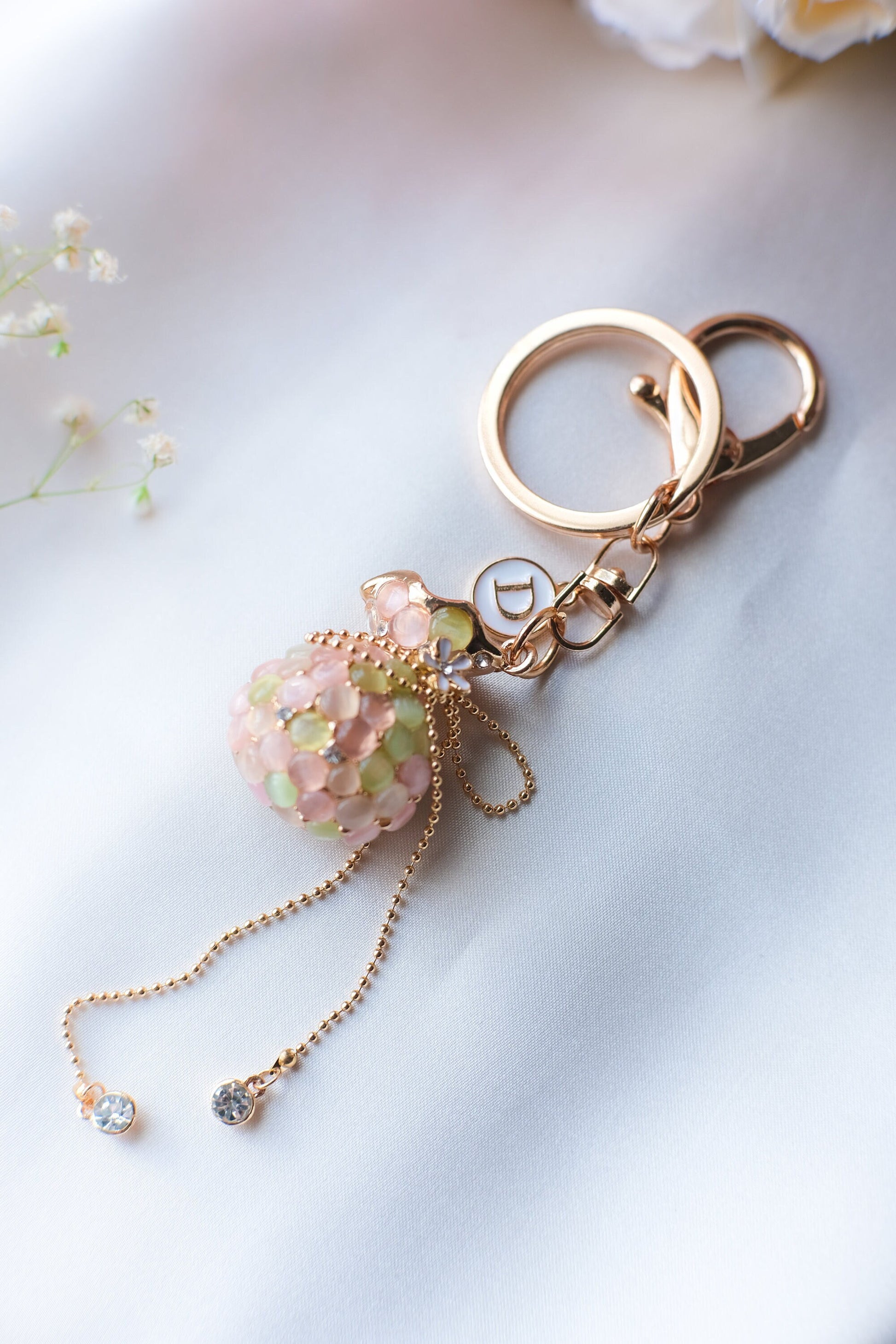 Personalized Keychain Custom Gift For Her Luxury Charm Accessory Purse Gift for BFF Gift Bag Accessory Cute Keychain Birthday Gift Idea