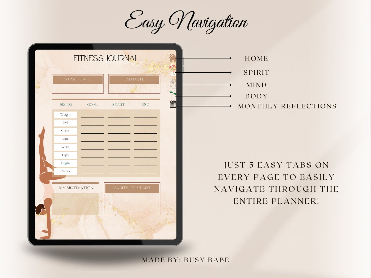 Self Care Planner Digital Wellness Guide Mental Health Checklist Goal Planner Daily Well Being Journal Self-Care Gift Gratitude Journal