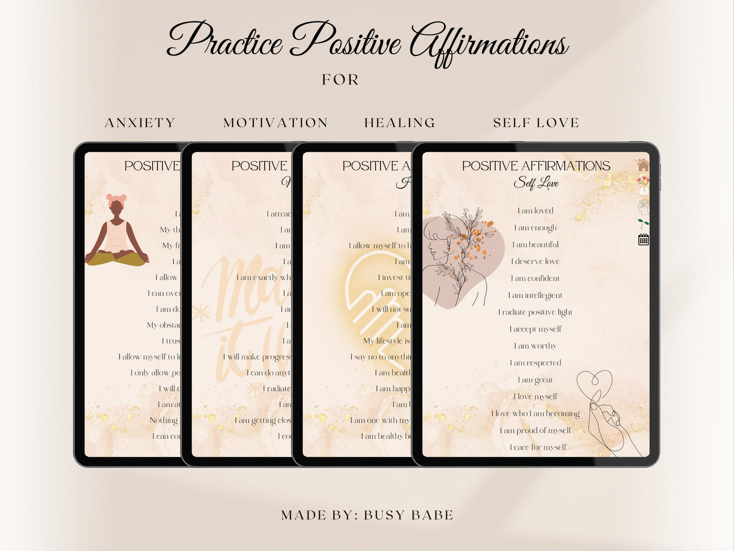 Self Care Planner Digital Wellness Guide Mental Health Checklist Goal Planner Daily Well Being Journal Self-Care Gift Gratitude Journal