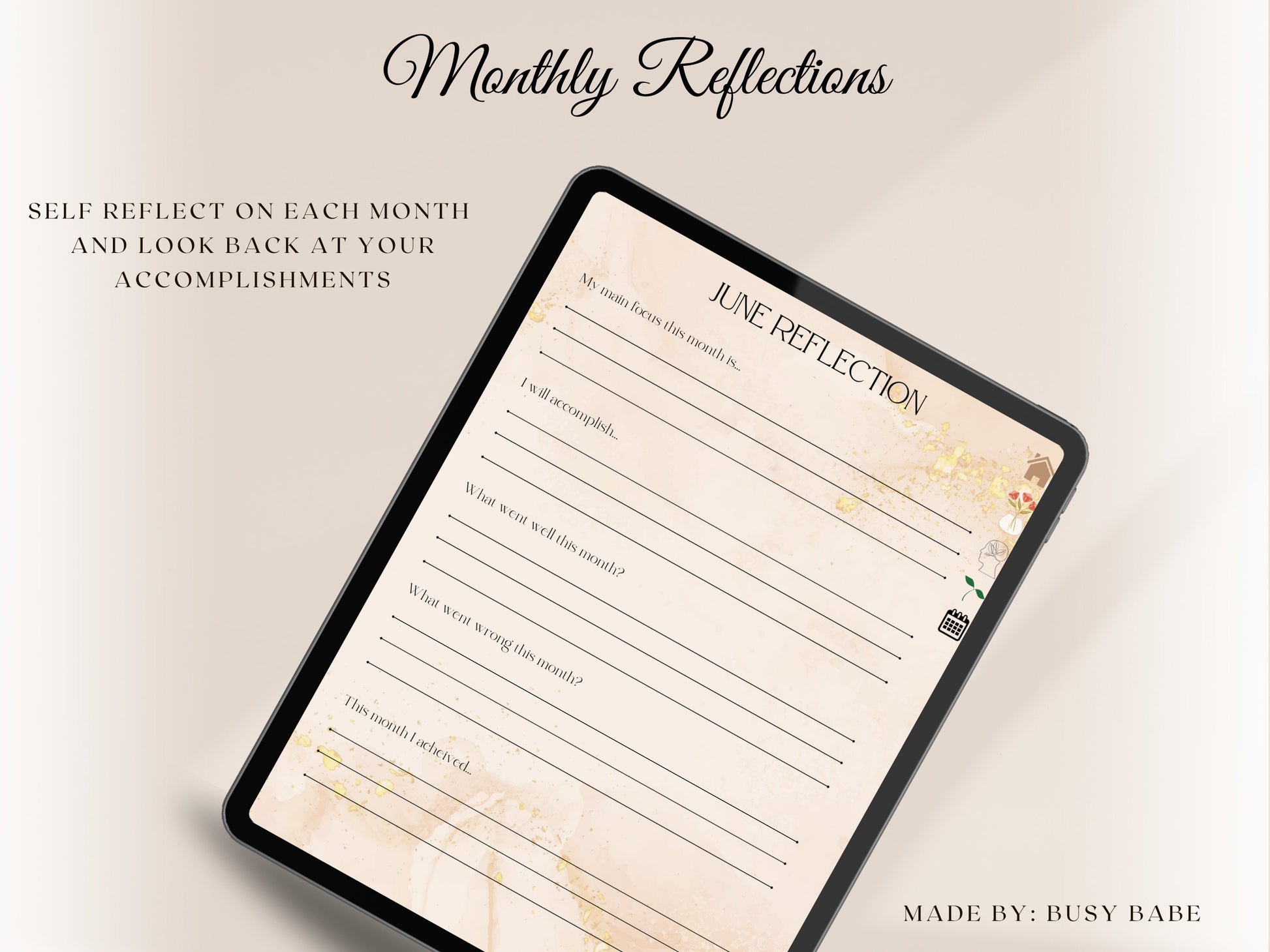 Self Care Planner Digital Wellness Guide Mental Health Checklist Goal Planner Daily Well Being Journal Self-Care Gift Gratitude Journal