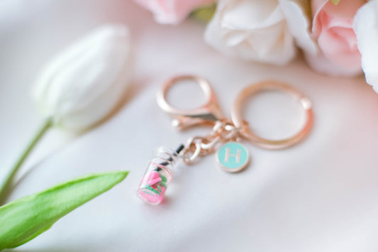Personalized Fruit Drink Keychain, Random Choice, Summer Accessories, Fall Ideas, Gift for Best Friend, Bag Charm, Foodie Gift,Initial Charm