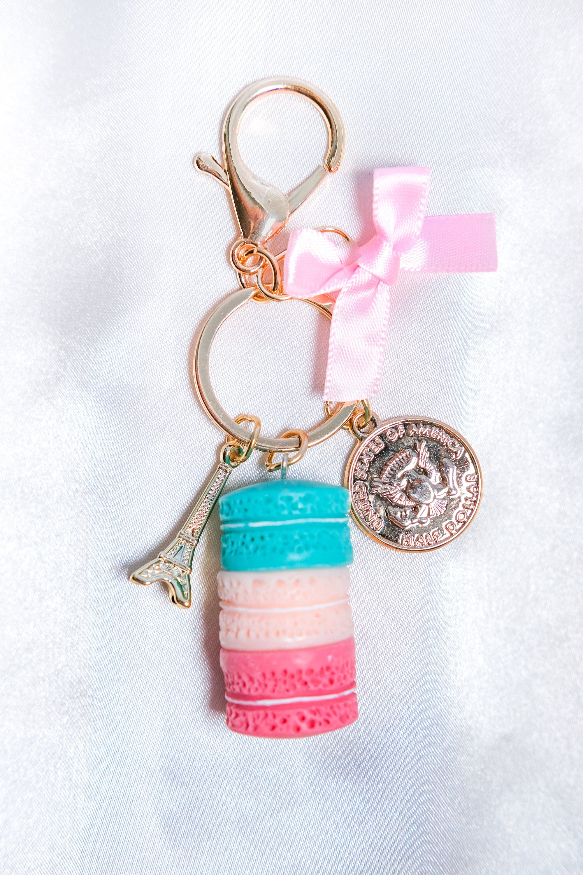 Macaron discount bag charm