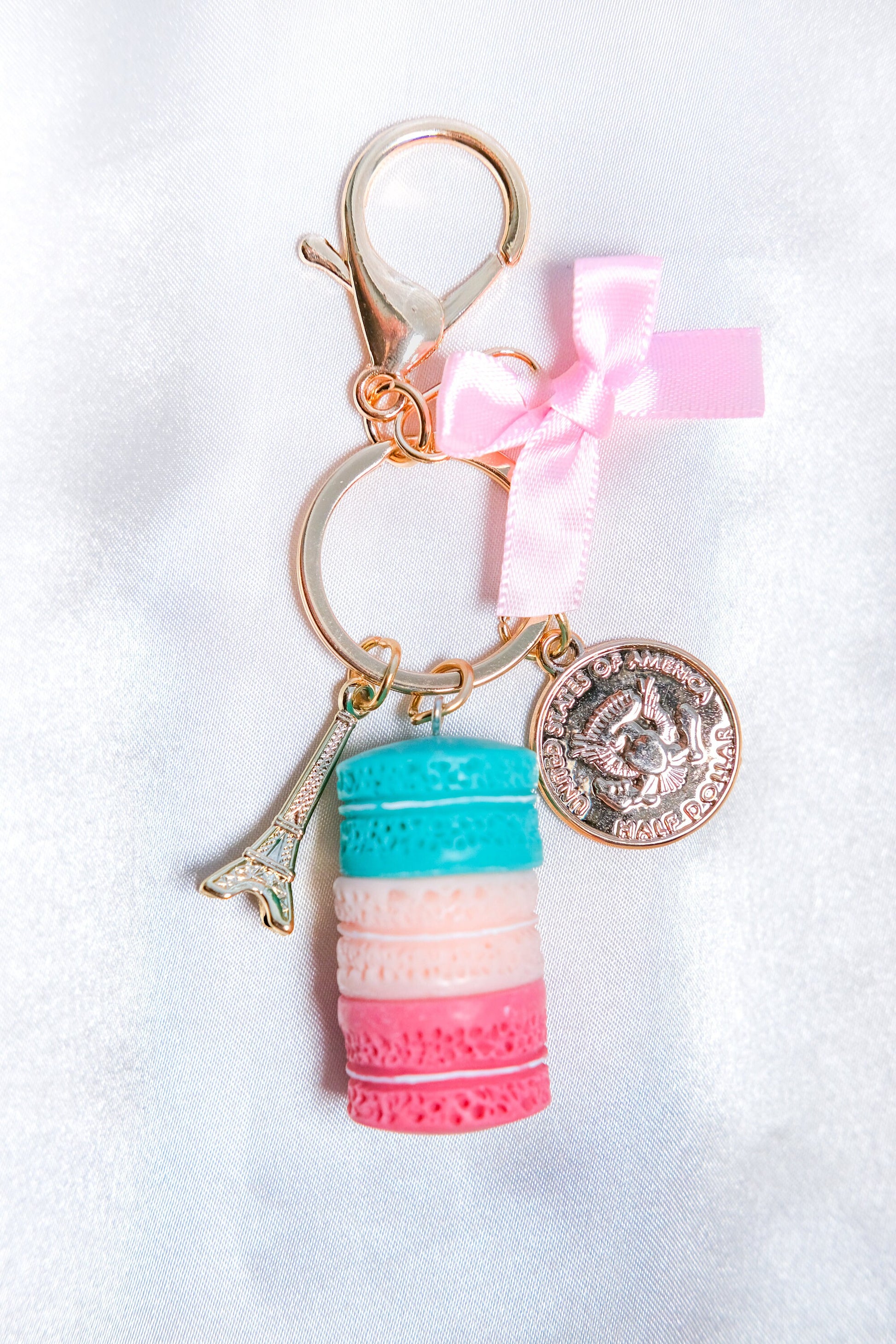 Handbag for Macarons Key Chain Effiel Tower Bag Charms Keychain Christmas  for Her/Him Packing Bag Candy bag on OnBuy